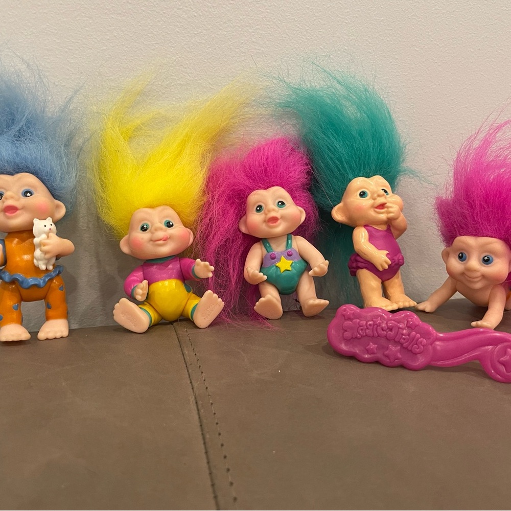 Colorful Troll Dolls Set